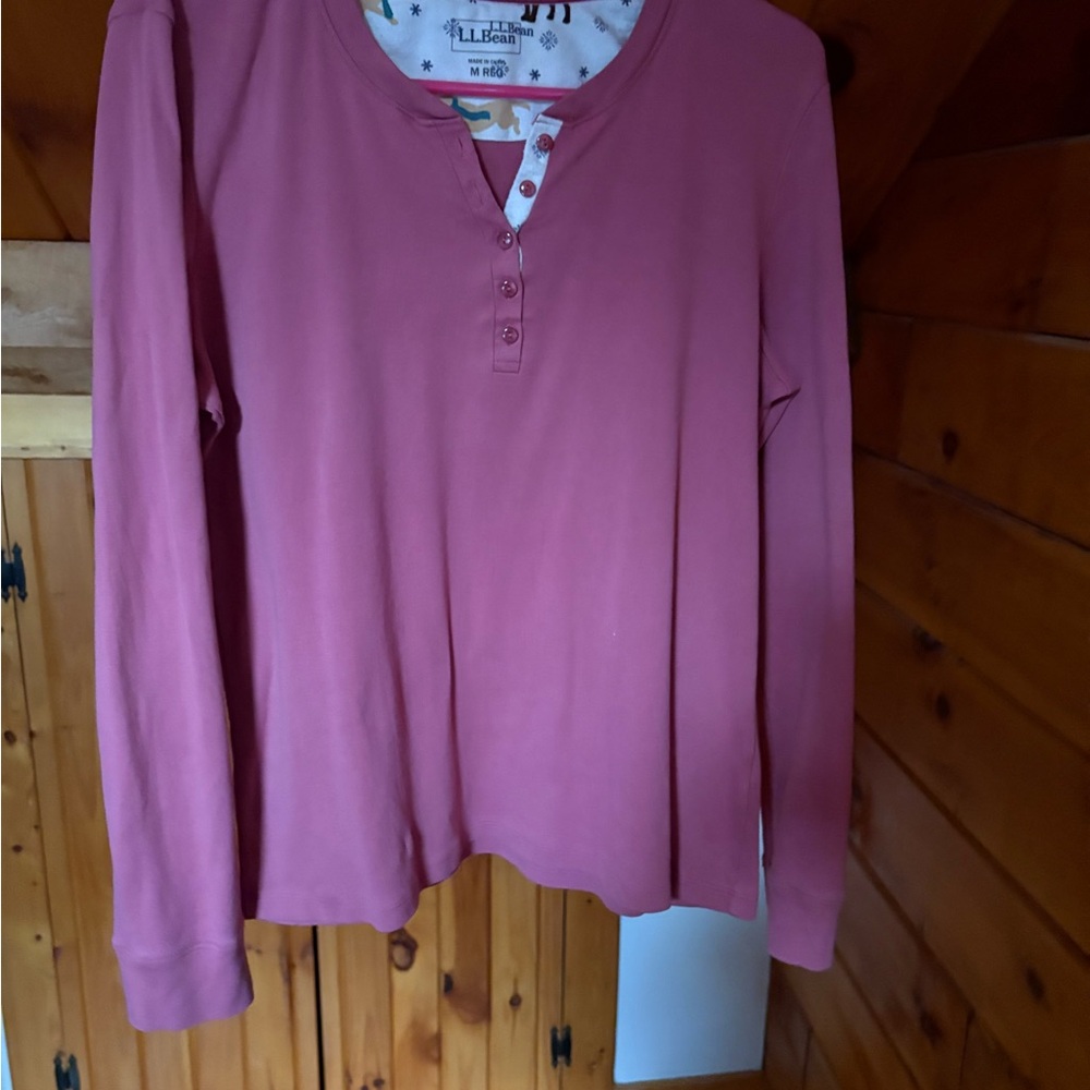 L.L. Bean Women's Rose Long Sleeve Top